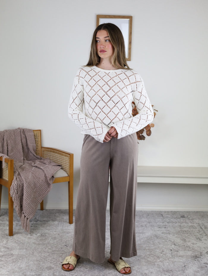 Z Supply - Hullen Crochet Sweater