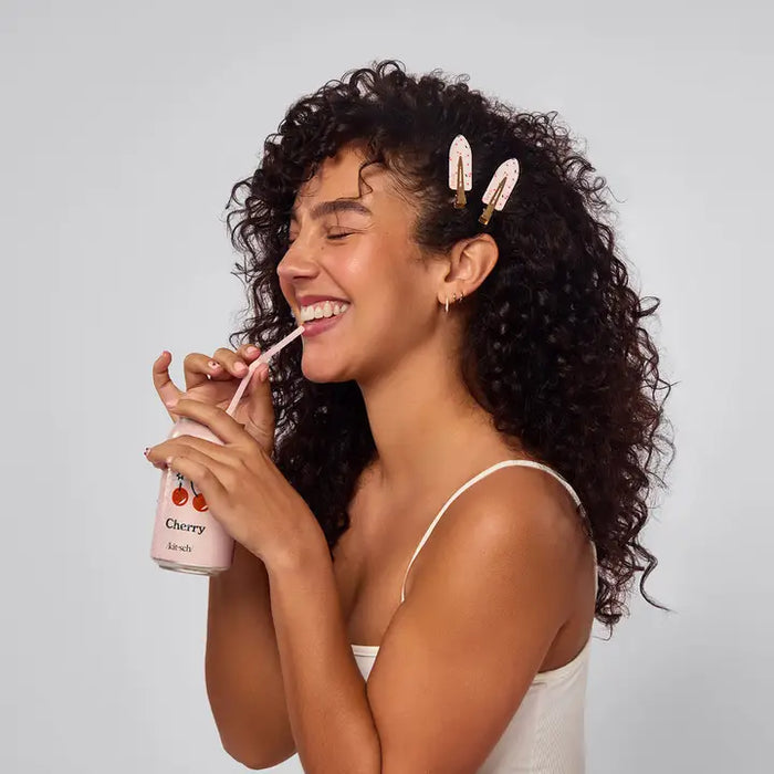 Kitsch- Cherry Creaseless Clips