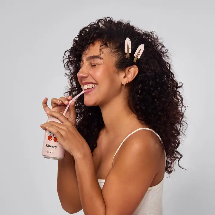 Kitsch- Cherry Creaseless Clips