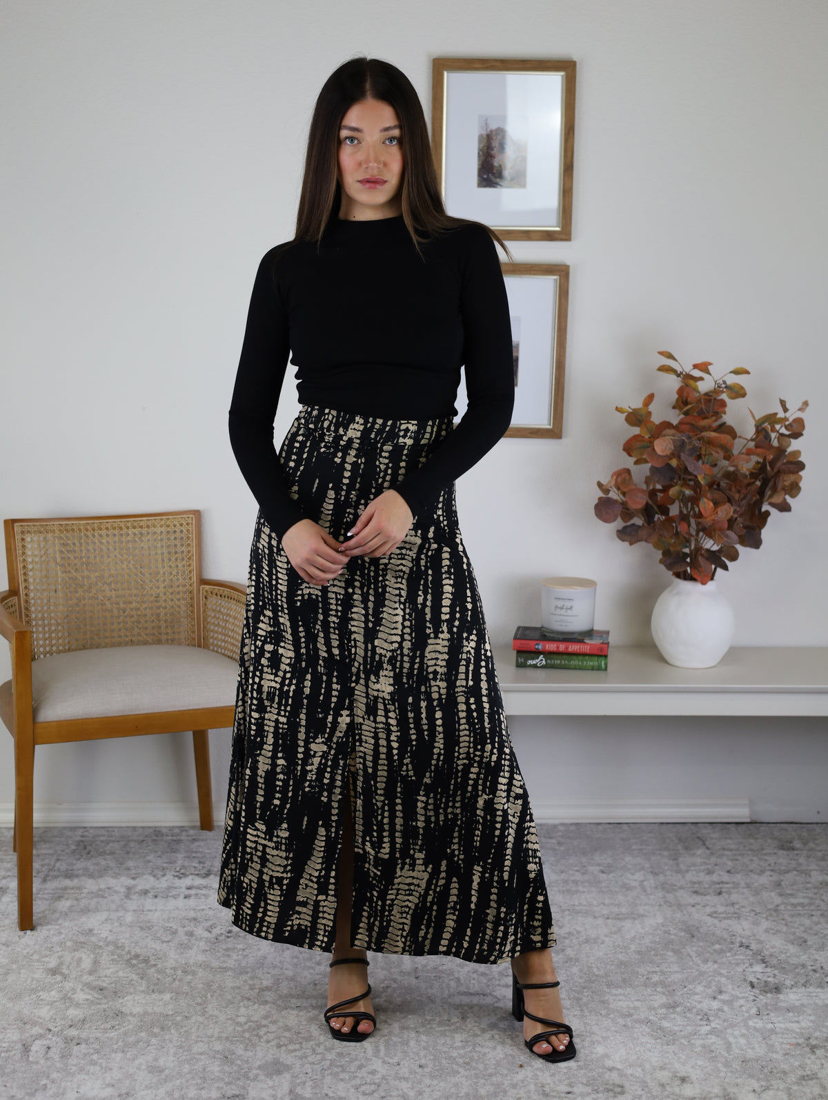 Hillside Multi Pattern Maxi Skirt