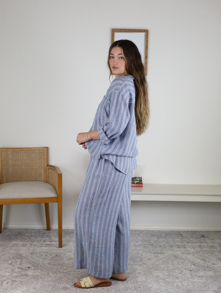 Z Supply - The Perfect Striped Pant - Indigo