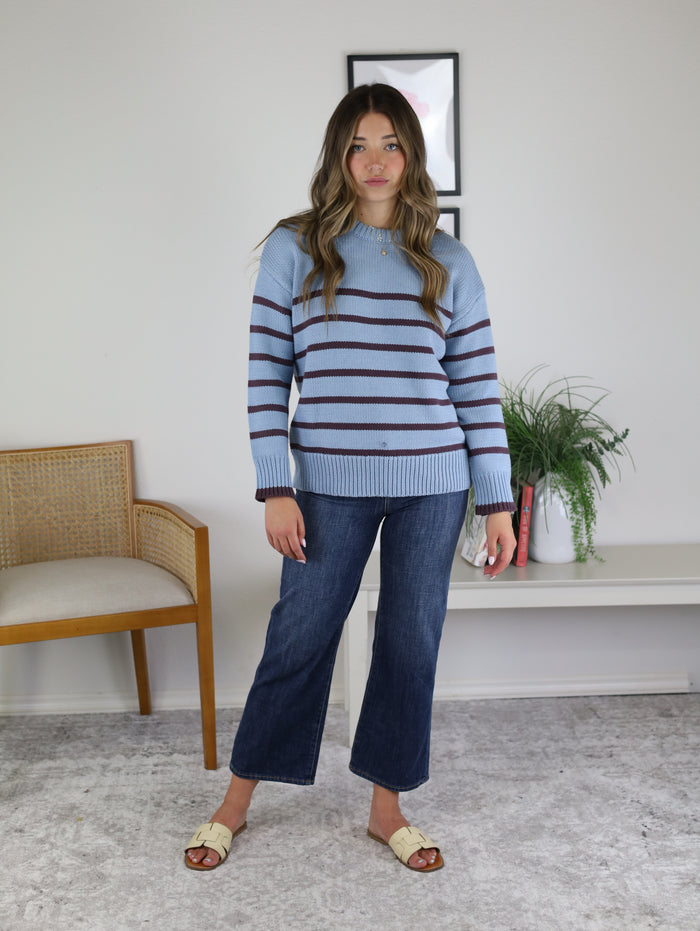 Z Supply-Boyfriend Striped Sweater