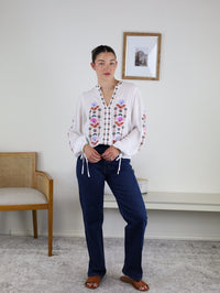 Rita Vintage Embroidered Blouse