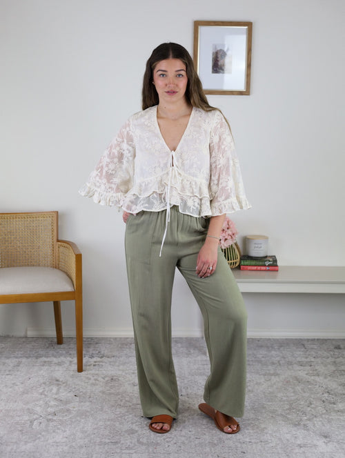 Deanna Linen Blend Pant