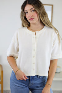Rossi Textured Knit Top