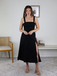 Yasmin Midi Dress - Black