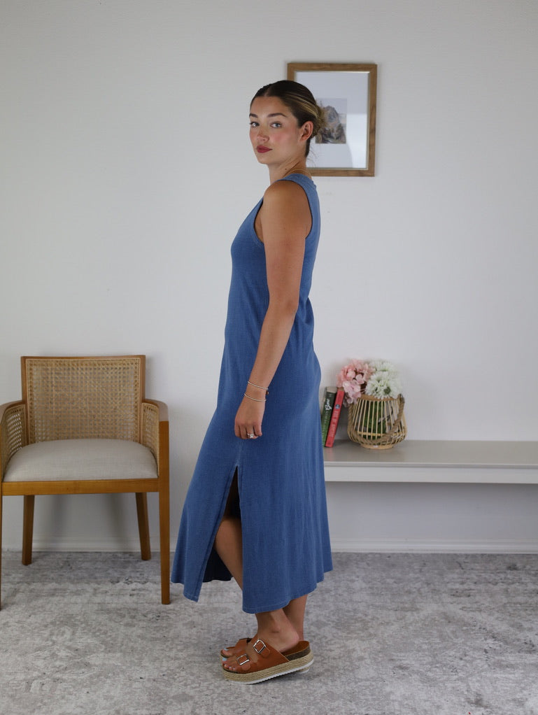 Z Supply Palisades Jersey Denim Dress Z Supply Palisades Jersey Denim Dress