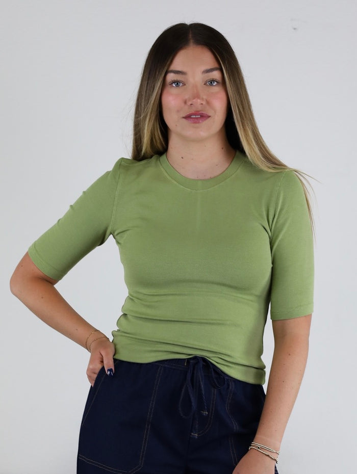 Crew Short Sleeve Top - Matcha