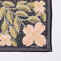 Amy wild rag bandana draped over the shoulders as a light layer