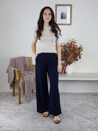Hayes Classic Solid Rib Knit Sweater - Cream