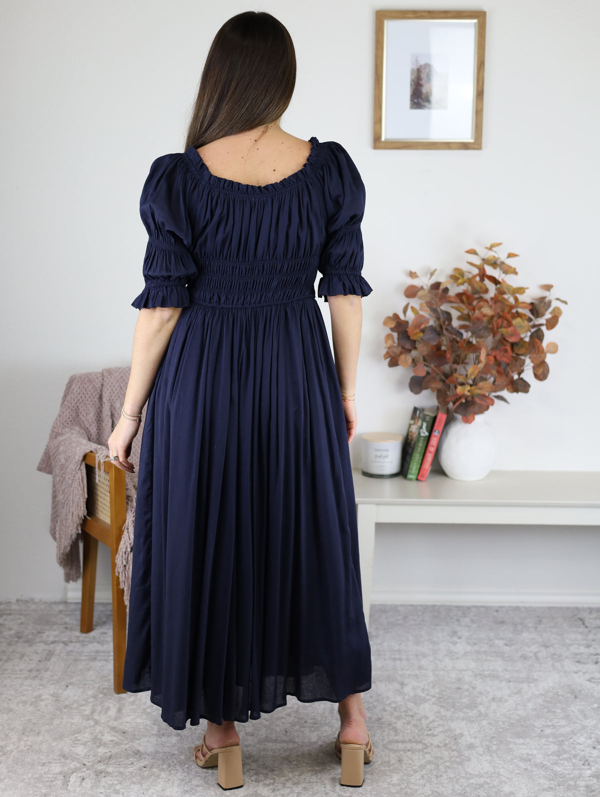 Camella Smocked Midi Dress