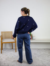 Lulu Star Embroidery Sweatshirt