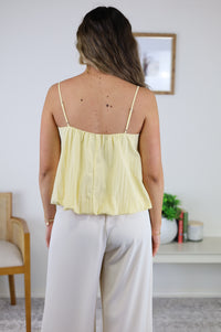 Reneece Cami Top with Bubble Hem