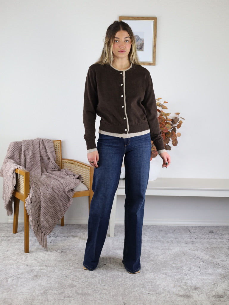 Billie Two Tone Cardigan