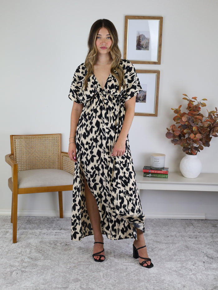 Ginger Animal Print Maxi Dress