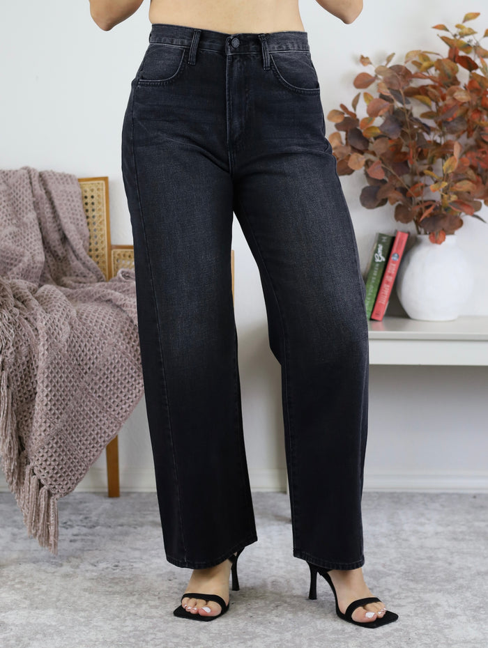 Ramon Denim Barrel Jean Twist - Washed Black