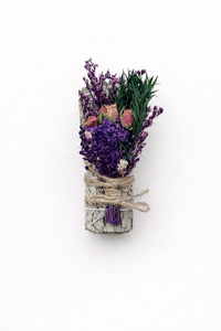 White Sage Hydrangea Flowers Smudge Sticks