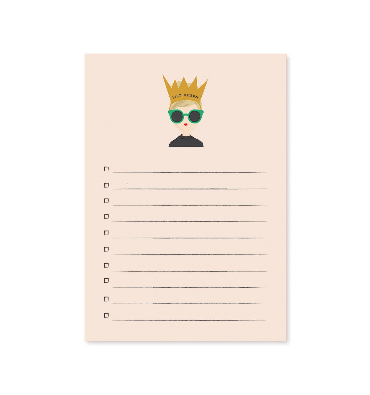 ジンジャーページ Ginger P. Designs - List Queen Blond Notepad – Glitz Fine Clothing