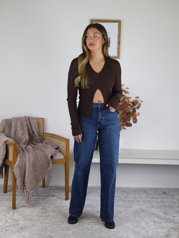 Amelia Cut Out Knitted Top - Final Sale