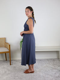 Tanya Smocked Waist Midi Dress