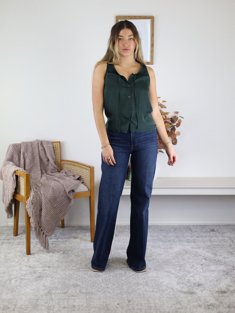 Mable Button Front Tank Top