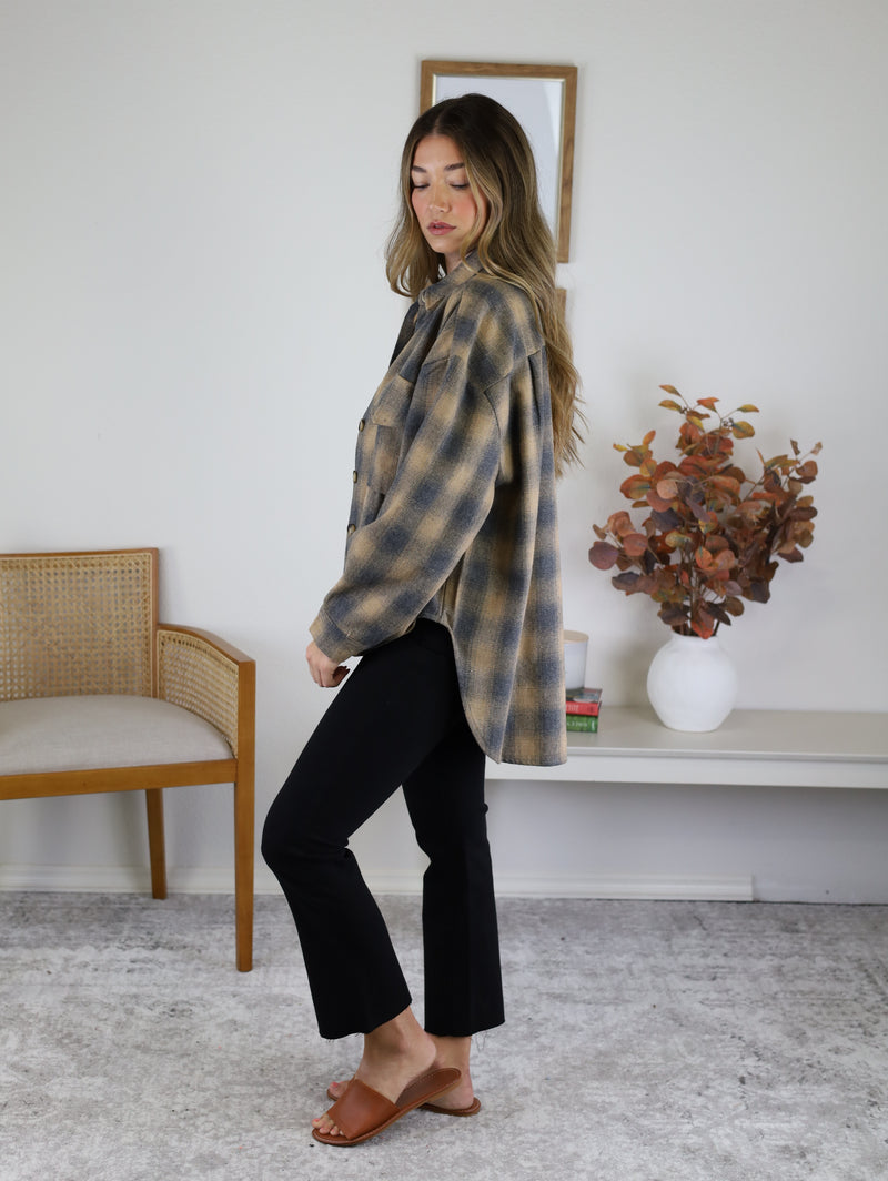 Oscar Mixed Plaid Shacket