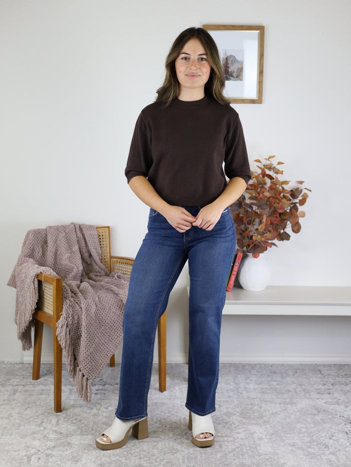 Heidi Short Sleeve Sweater - Final Sale