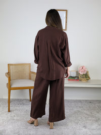 Scout Linen Pant Chocolate Cherry