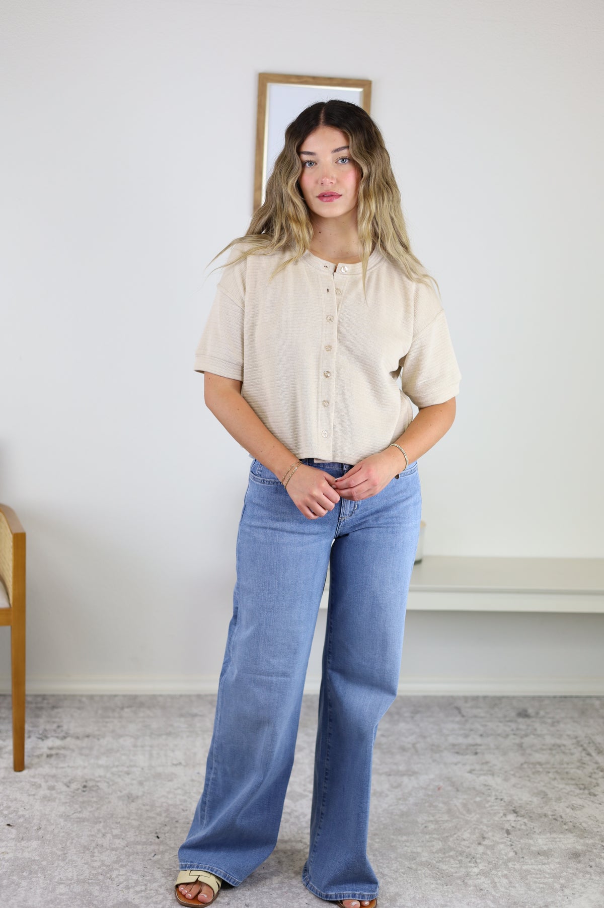 Rossi Textured Knit Top