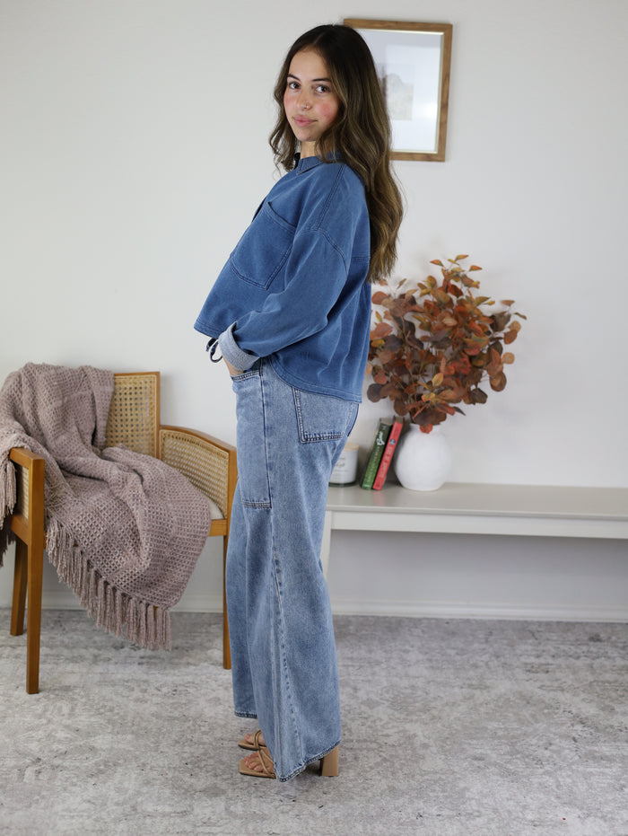 Z Supply - Bel Air Knit Denim Jacket