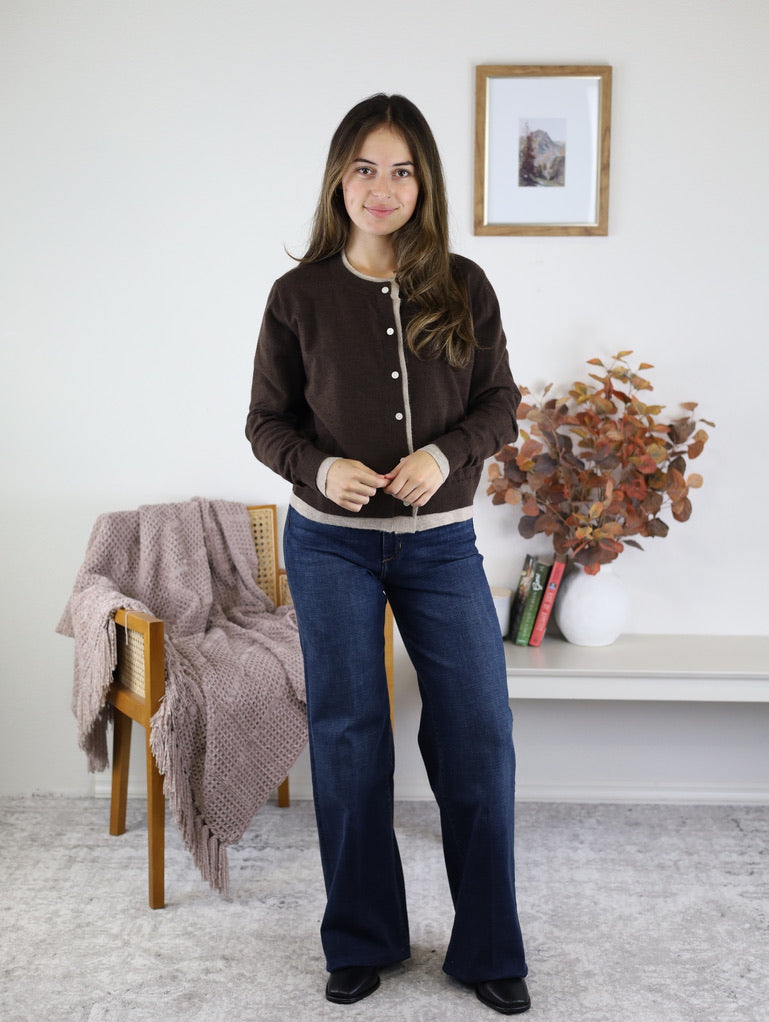 Billie Two Tone Cardigan