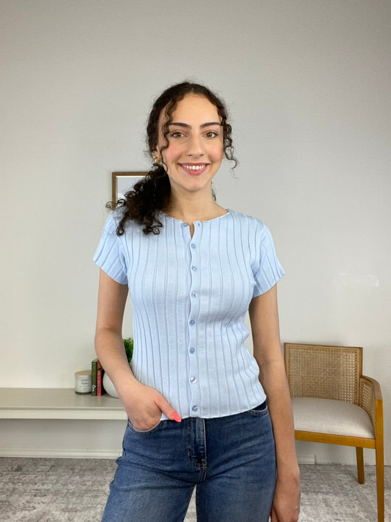 Julie Ribbed Top