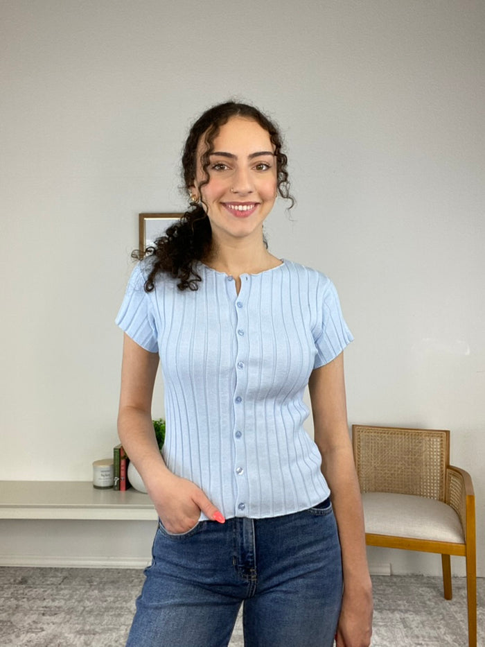 Julie Ribbed Top