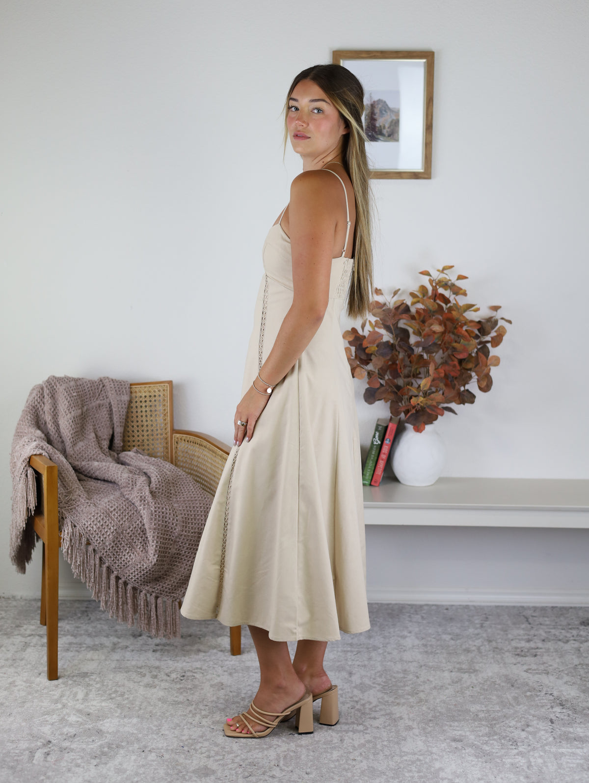 Emma A Line Midi Dress Glitz Fine Clothing Emma A Line Midi Dress Glitz Fine Clothing