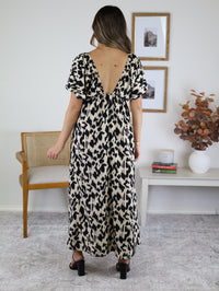 Ginger Animal Print Maxi Dress