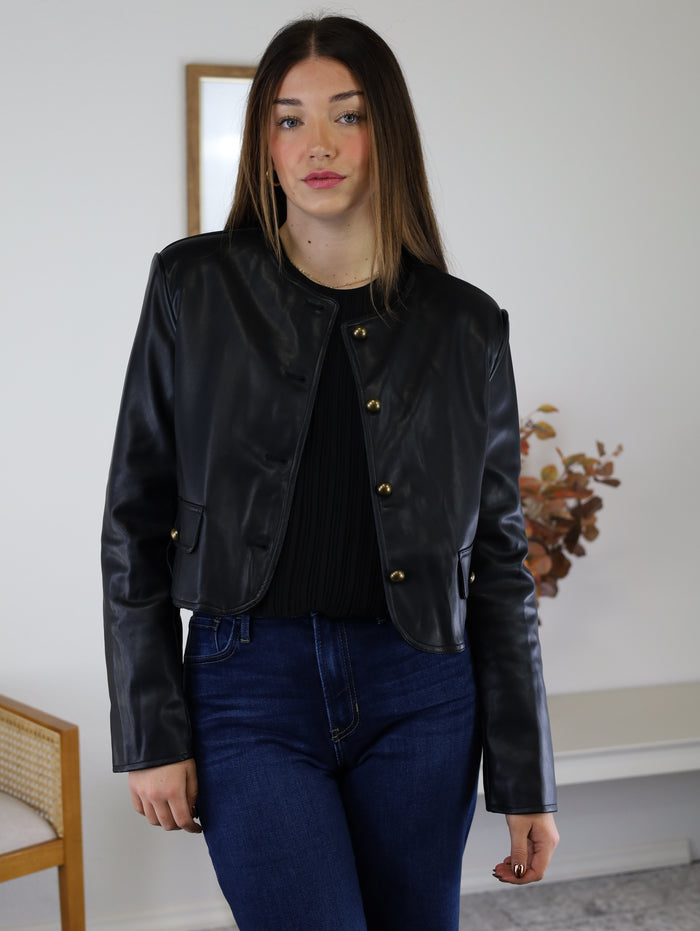 Davenport Faux Leather Jacket