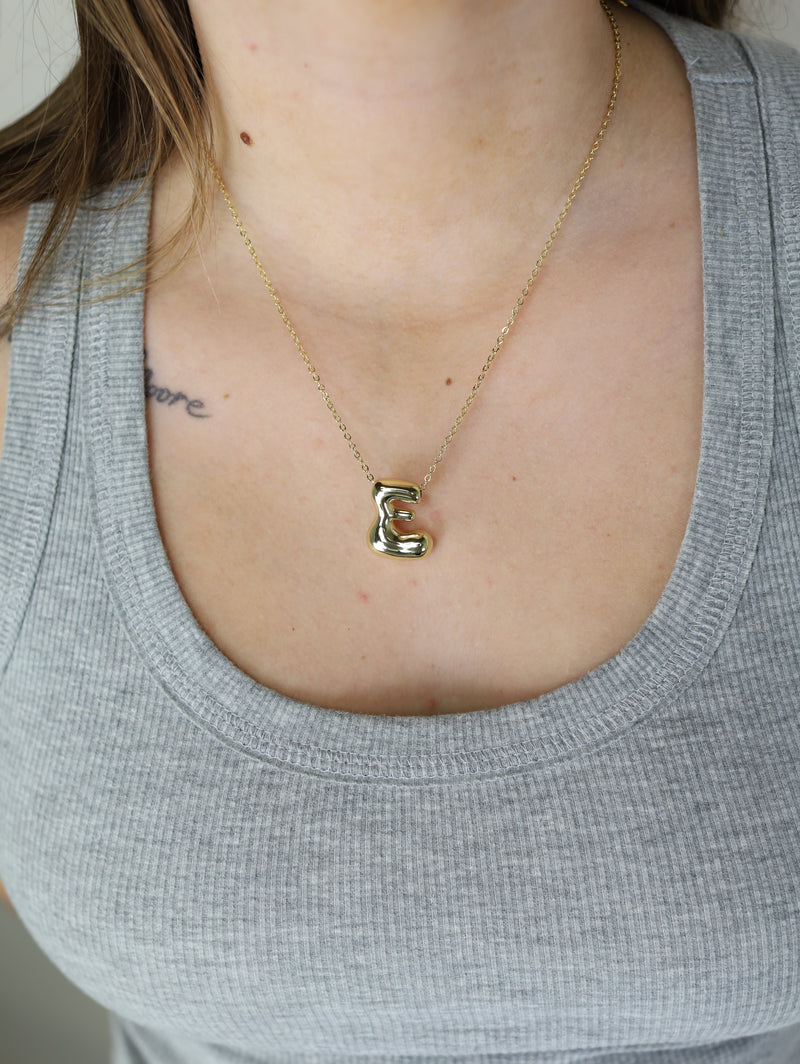 Bubble Letter Necklace