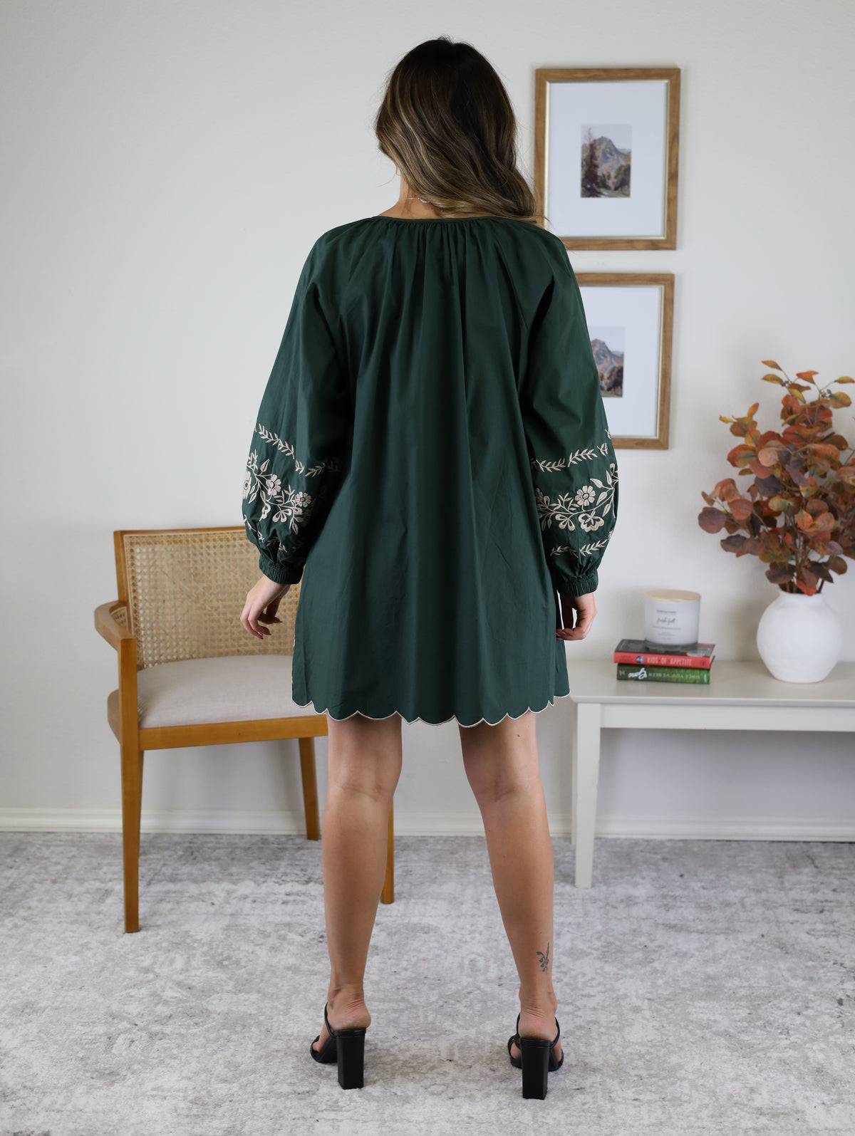 Hunter Embroidered Mini Dress