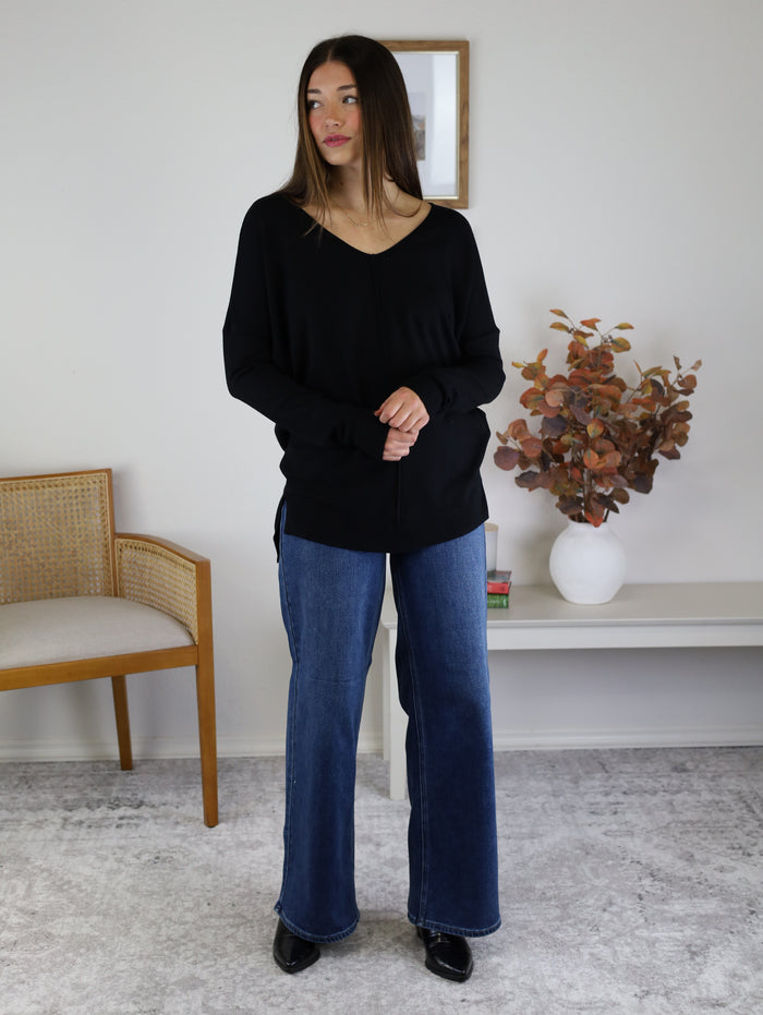 Milli Soft High-Low Tunic Sweater