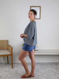 Randi Oversized Stripe Boyfriend Tee