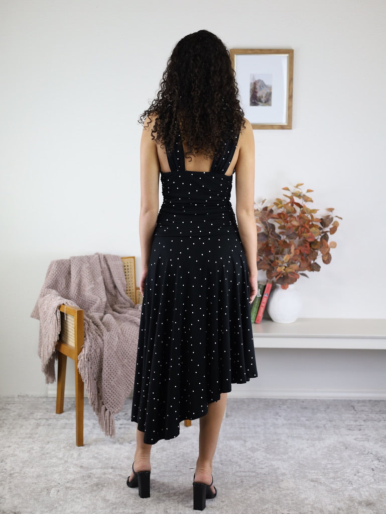 Liza Polka Dot Midi Dress