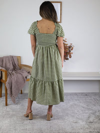 Dallas Gingham Midi Dress