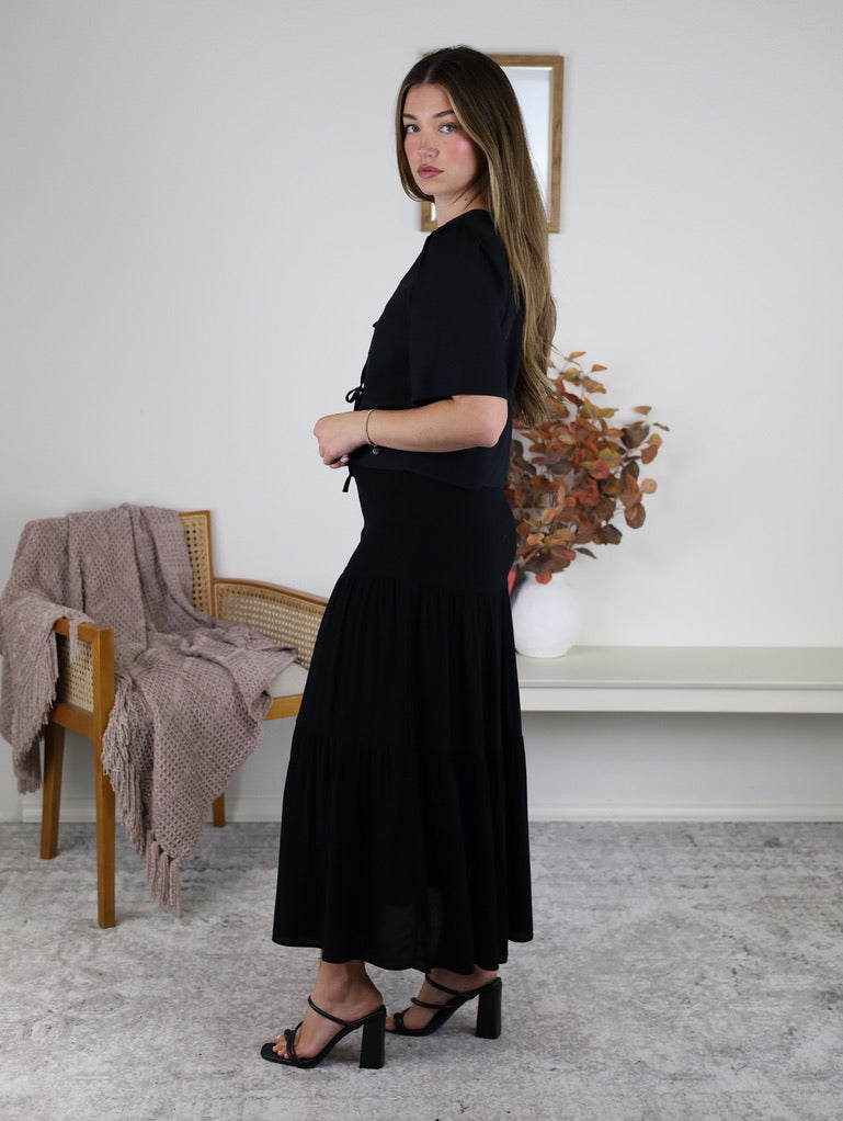 Ellie 3 Tier Maxi Skirt