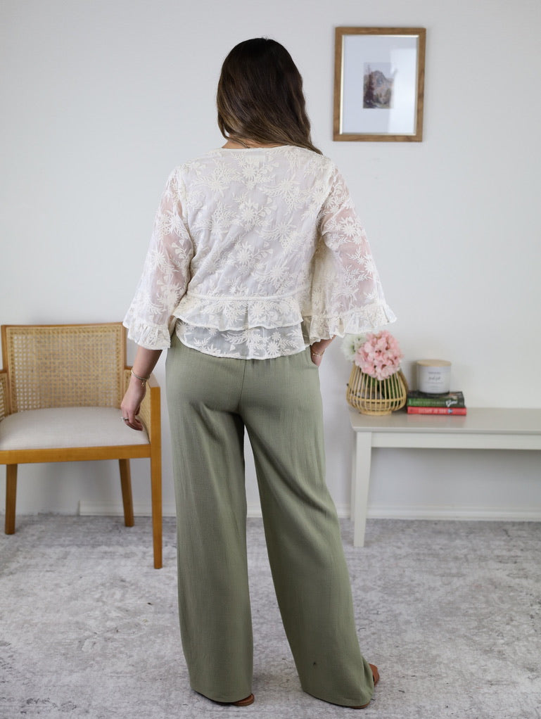 Cambria Boho Embroidered Blouse
