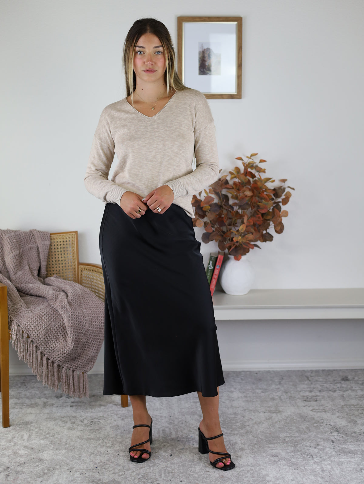 Z Supply - Izabel Luxe Satin Skirt