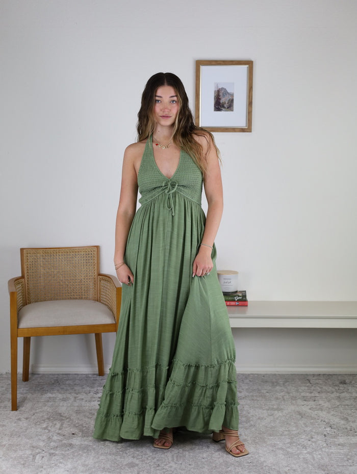 Whitner Halter Maxi Dress