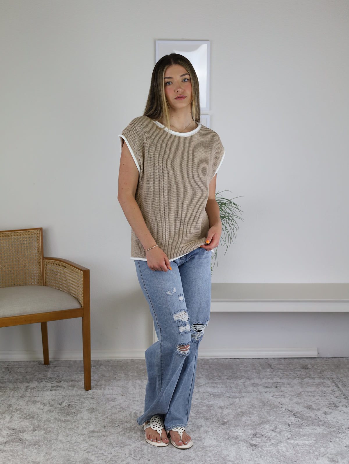 Noni Two Toned Sweater