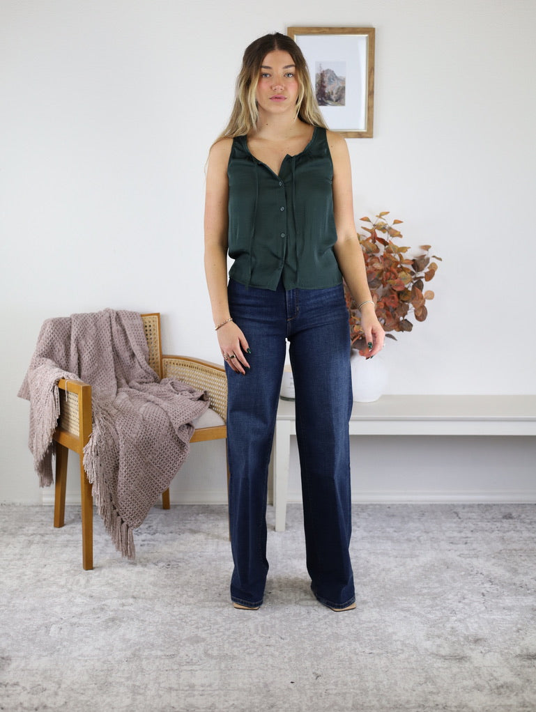 Mable Button Front Tank Top