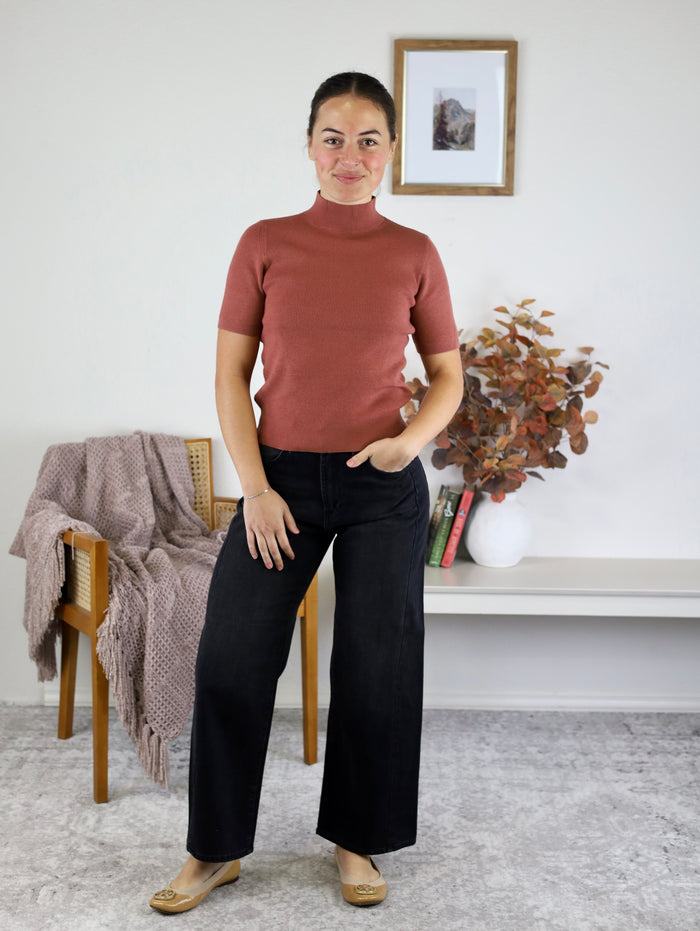 Sutton Mock Neck Sweater - Final Sale