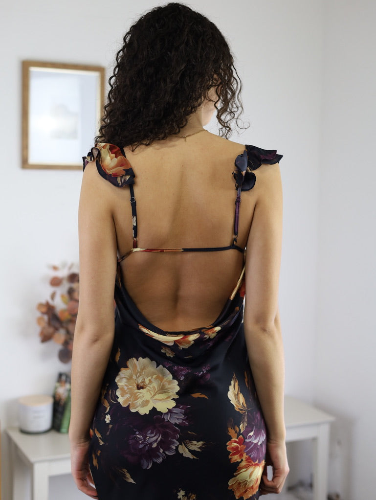 Nightfall Floral Midi Dress